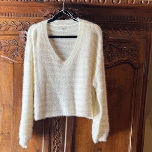 Able Cream V-Neck Sweater